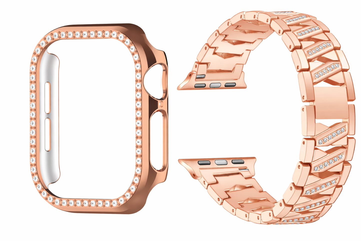 Gold / Rose Gold Watch Band with Cover