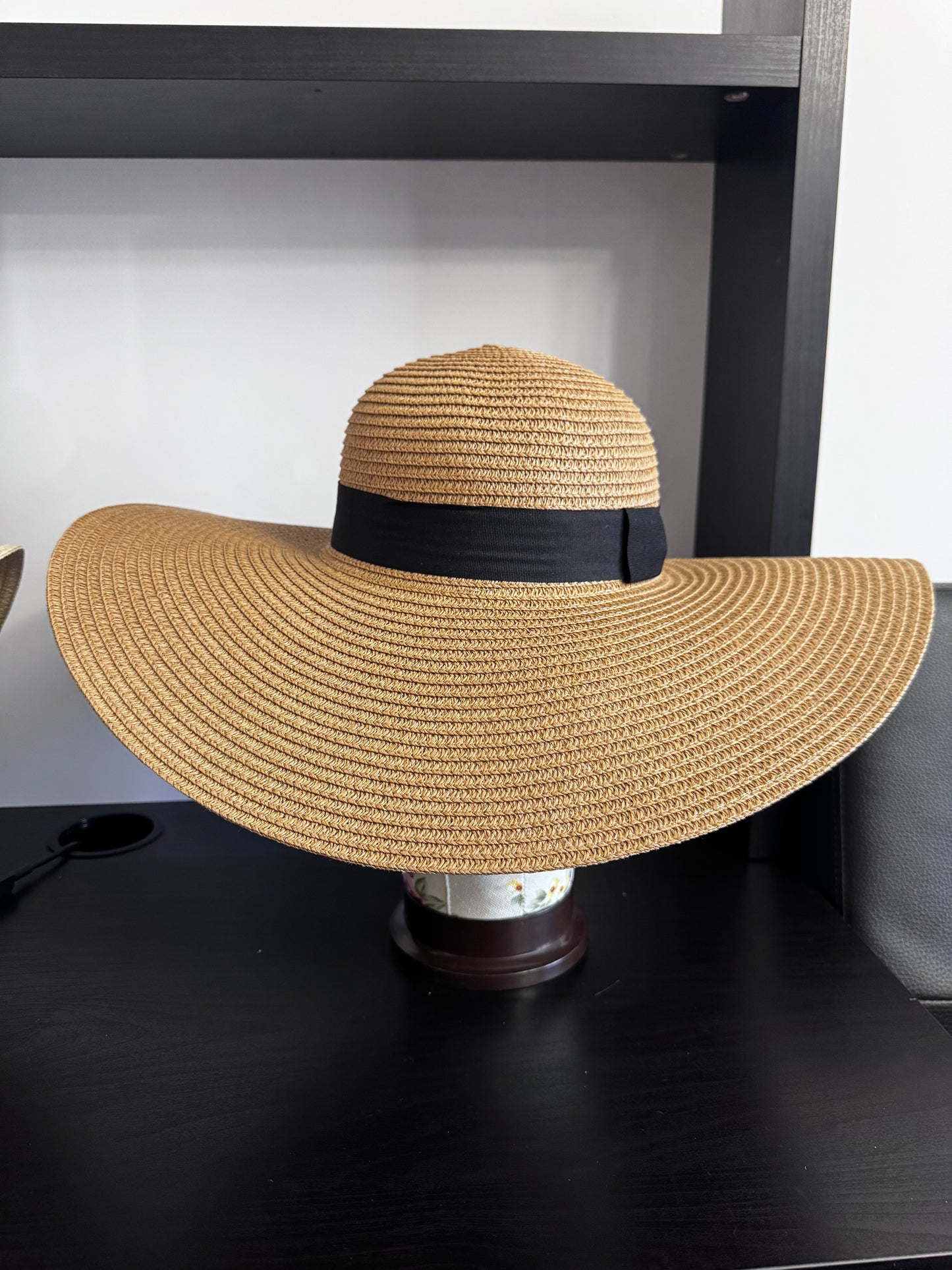 Women's Sun Straw Beach Hat Wide Brim UPF 50